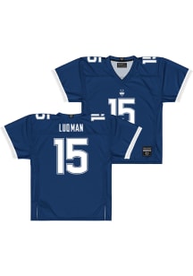 Anas Luqman  Campus Ink UConn Huskies Navy Blue NIL Navy Football Jersey