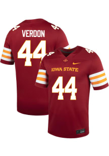 Trey Verdon  Nike Iowa State Cyclones Cardinal Red NIL Name And Number Football Jersey
