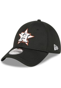 New Era Houston Astros Mens Black DL Team Pop 39THIRTY Flex Hat