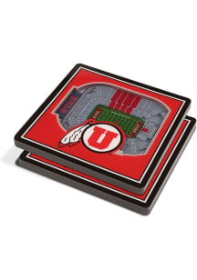 Utah Utes 3D Coaster - Red