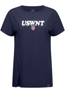 Levelwear USWNT Womens Navy Blue Influx Reunion Short Sleeve T-Shirt