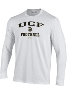 Under Armour UCF Knights White Football Football Performance Long Sleeve T Shirt