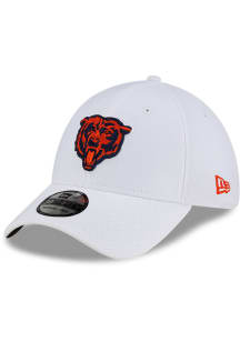 New Era Chicago Bears Mens White Diamond Era 39THIRTY Flex Hat