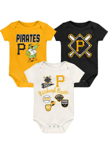 Pittsburgh Pirates Baby Black Home Plate One Piece