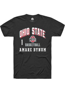 Amare Bynum Ohio State Buckeyes Black NIL Arch Logo Short Sleeve Player T Shirt