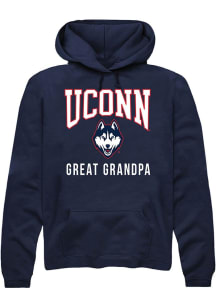 Summit Sportswear UConn Huskies Mens Navy Blue Great Grandpa Long Sleeve Hoodie