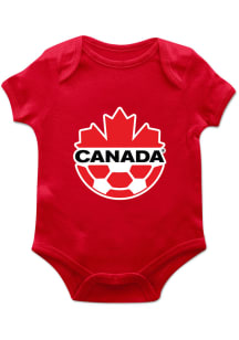 Vive La Fete Canada National Team Baby Red Archie Short Sleeve One Piece