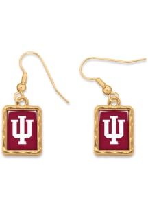 Indiana Hoosiers Vivian Gold Womens Earrings