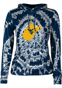 ProSphere West Virginia Mountaineers Womens White Tie Dye Hooded Sweatshirt