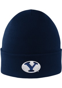 LogoFit BYU Cougars Navy Blue North Pole Mens Knit Hat