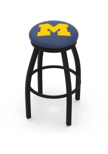 Michigan Wolverines Black Pub Stool - Black