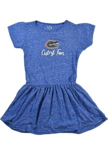 Little King Florida Gators Baby Girls Blue Knobby Short Sleeve Dress