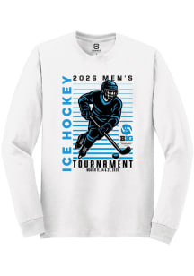 Summit Sportswear Big Ten White 2026 Men's Ice Hockey Tournament Long Sleeve T Shirt