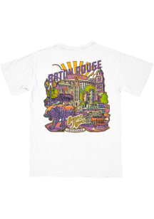 B-Unlimited LSU Tigers White Hometown Comfort Colors Pocket Short Sleeve T Shirt