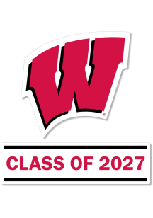 Wisconsin Badgers 3 Inch Class of 2027 Auto Decal - Red