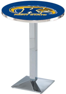 Kent State Golden Flashes Chrome Square Base Pub Table