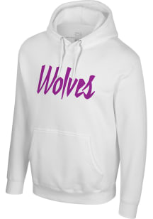 Minnesota Timberwolves Mens White City Edition Long Sleeve Hoodie