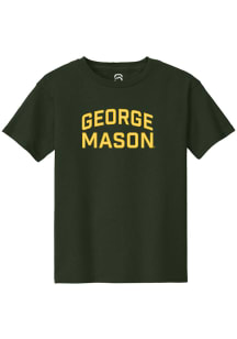 Summit Sportswear George Mason University Youth Green Arch Stack Short Sleeve T-Shirt
