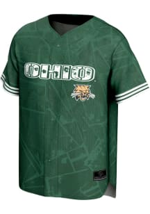 ProSphere Ohio Bobcats Mens Green Vigor Baseball Baseball Jersey