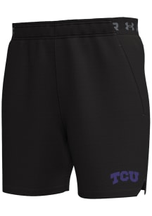 Under Armour TCU Horned Frogs Mens Black Embroidered Shorts