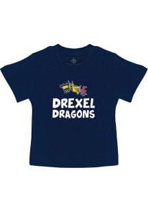Drexel Dragons Toddler Navy Blue Playful Design Short Sleeve T-Shirt