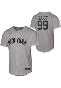 Aaron Judge  Nike New York Yankees Youth Grey Road Baseline Jersey