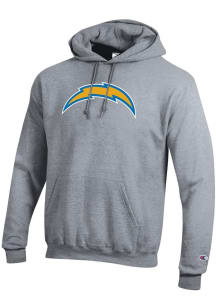 Champion Los Angeles Chargers Mens Grey Powerblend Long Sleeve Hoodie