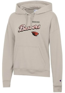 Champion Oregon State Beavers Womens White Powerblend Hooded Sweatshirt