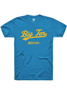 Rally Big Ten Blue Script Short Sleeve T Shirt