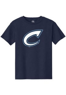Summit Sportswear Columbus Clippers Youth Navy Blue Primary Logo Short Sleeve T-Shirt