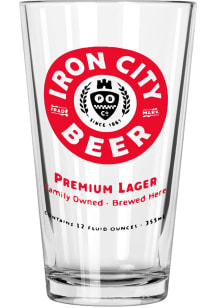 Pittsburgh Brewing 16oz Iron City Pint Glass - Red