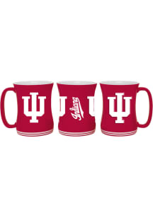 Indiana Hoosiers 16oz Barista Ceramic Mug - Red