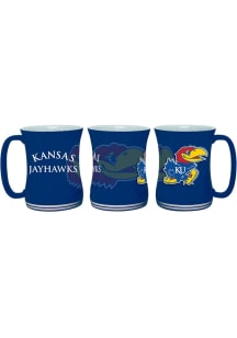 Kansas Jayhawks 16oz Barista Ceramic Mug - Blue