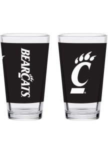 Cincinnati Bearcats 16oz Full Color Wrap Pint Glass - Black