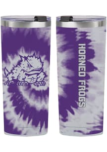 TCU Horned Frogs 24oz Tie Dye Stainless Steel Tumbler - Purple