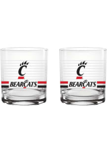 Cincinnati Bearcats 14oz Ring Rock Glass - Red