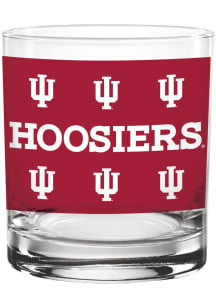 Indiana Hoosiers 14oz KO Rock Glass - Red