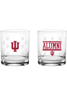 Indiana Hoosiers 14oz Alumni Rock Glass - Red