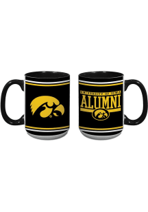 Iowa Hawkeyes 15oz Alumni Java Ceramic Mug - Black