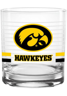 Iowa Hawkeyes 14oz Ring Rock Glass - Black