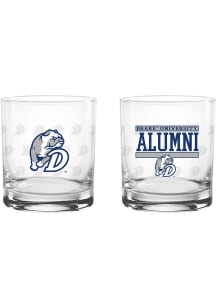 Drake Bulldogs 14oz Alumni Rock Glass - Blue