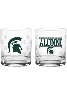 Michigan State Spartans 14 oz Alumni Rock Glass - Green