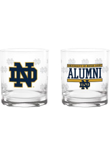 Notre Dame Fighting Irish 14 oz Alumni Rock Glass - Blue