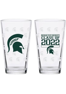 Michigan State Spartans 16 oz Class of 2022 Pint Glass - Green