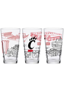 Cincinnati Bearcats 16oz Campus Pint Glass - White