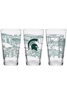 Michigan State Spartans 16oz Campus Pint Glass - White