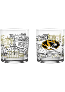 Missouri Tigers 14oz Campus Rock Glass - White