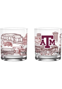 Texas A&M Aggies 14oz Campus Rock Glass - White
