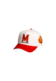 Woodn Grail Maryland Terrapins Stacked Script Adjustable Hat - Cream