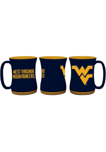 West Virginia Mountaineers 16oz Barista Ceramic Mug - Blue